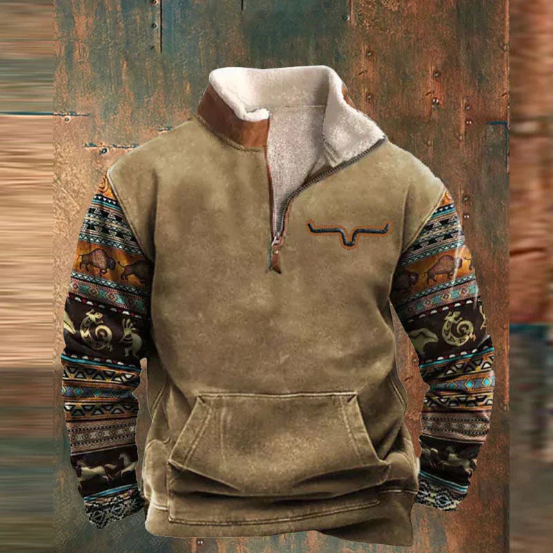 Luca Heren Trui met Rits Warm en Comfortabel