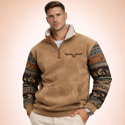 Luca Heren Trui met Rits Warm en Comfortabel