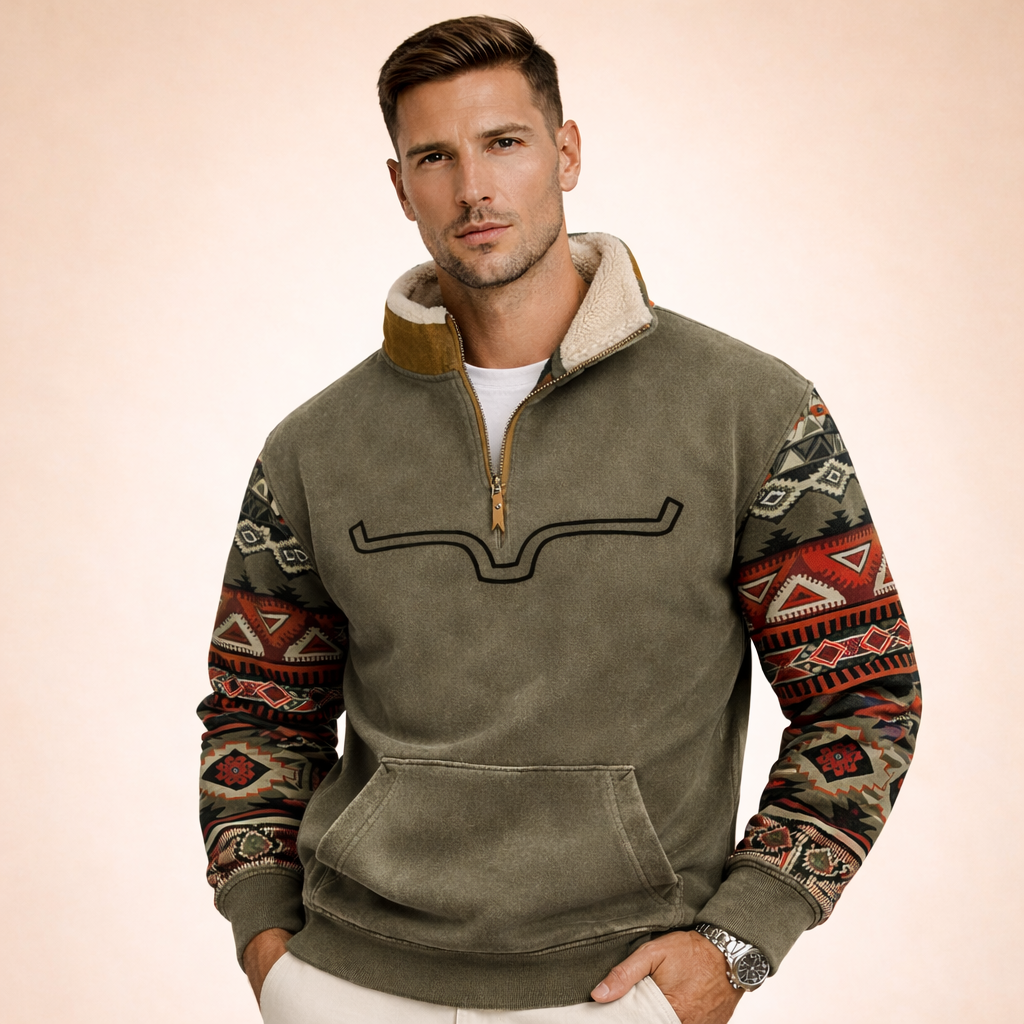 Luca Heren Trui met Rits Warm en Comfortabel