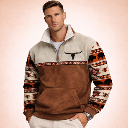 Luca Heren Trui met Rits Warm en Comfortabel