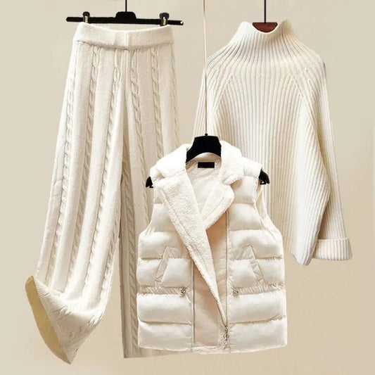 Dames Winterset 3-Delig Warme Brei Collectie - StudioMarella