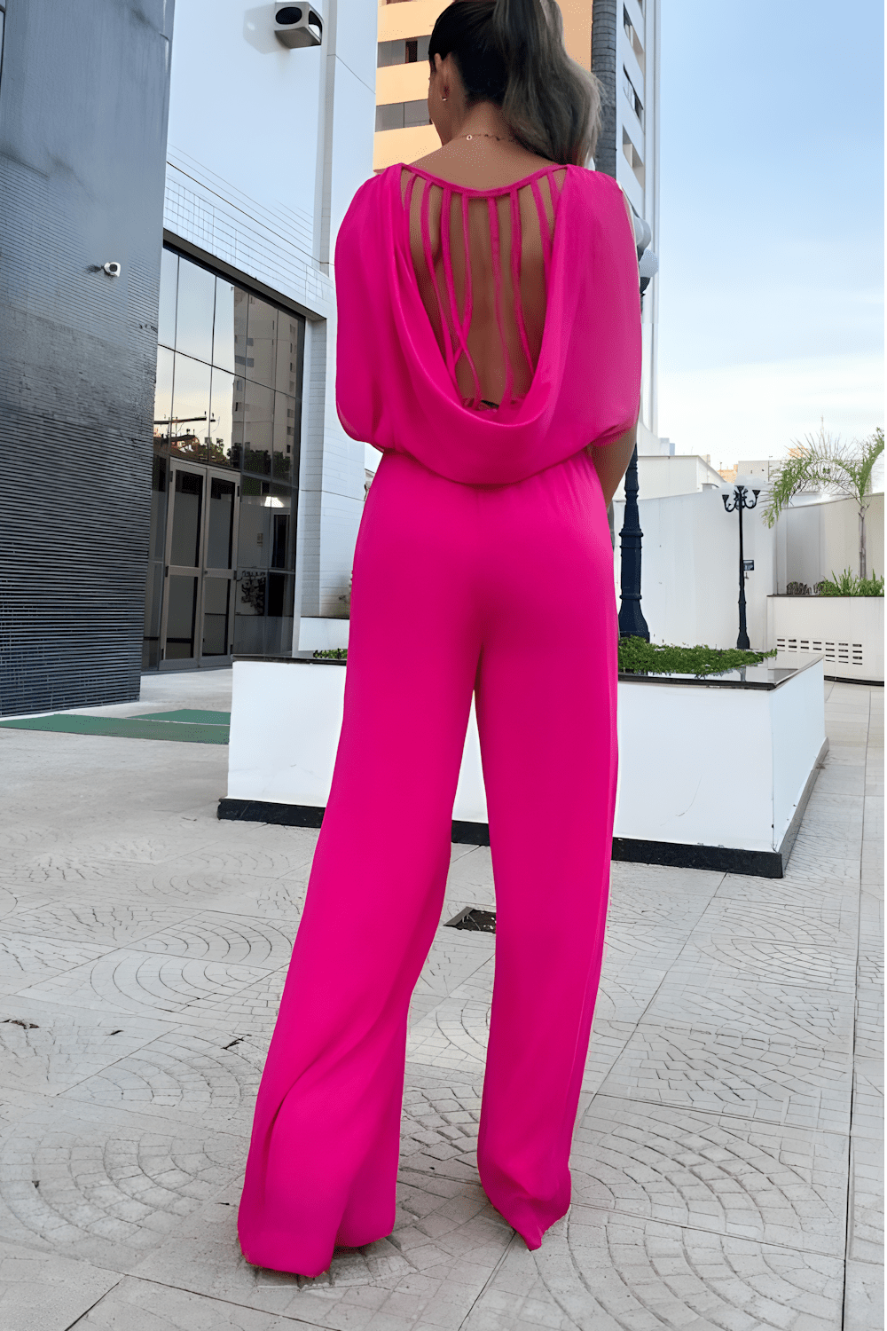 Zomer Jumpsuit Mouwloos Wijd Model Jurk