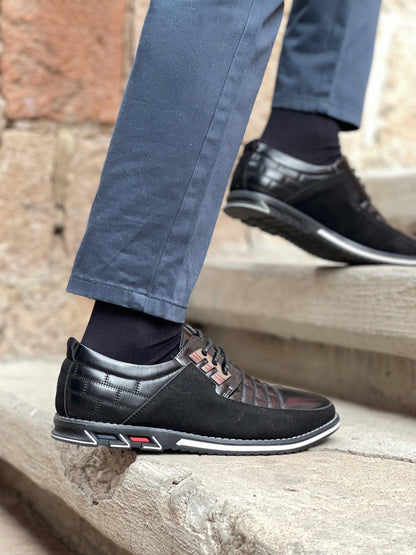Elegante Leren Herenschoenen Comfortabel