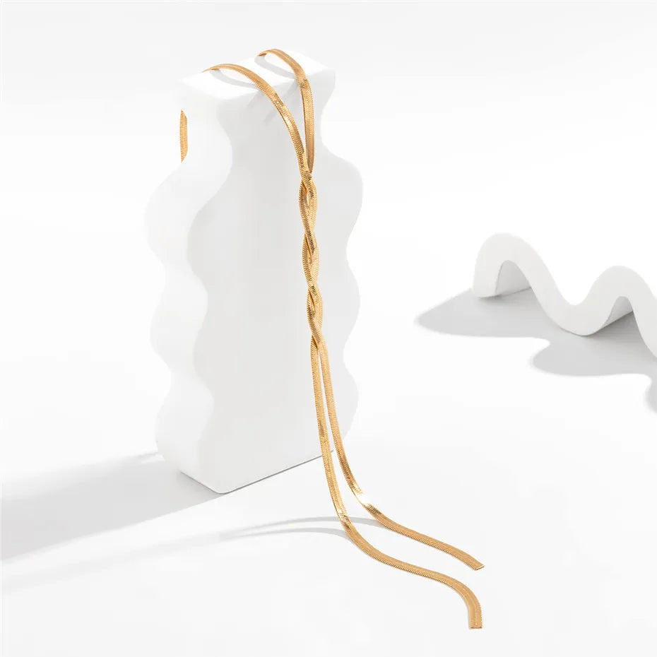 Evelyn | Dames Ketting - Verstelbaar, Elegant Slangenontwerp 6