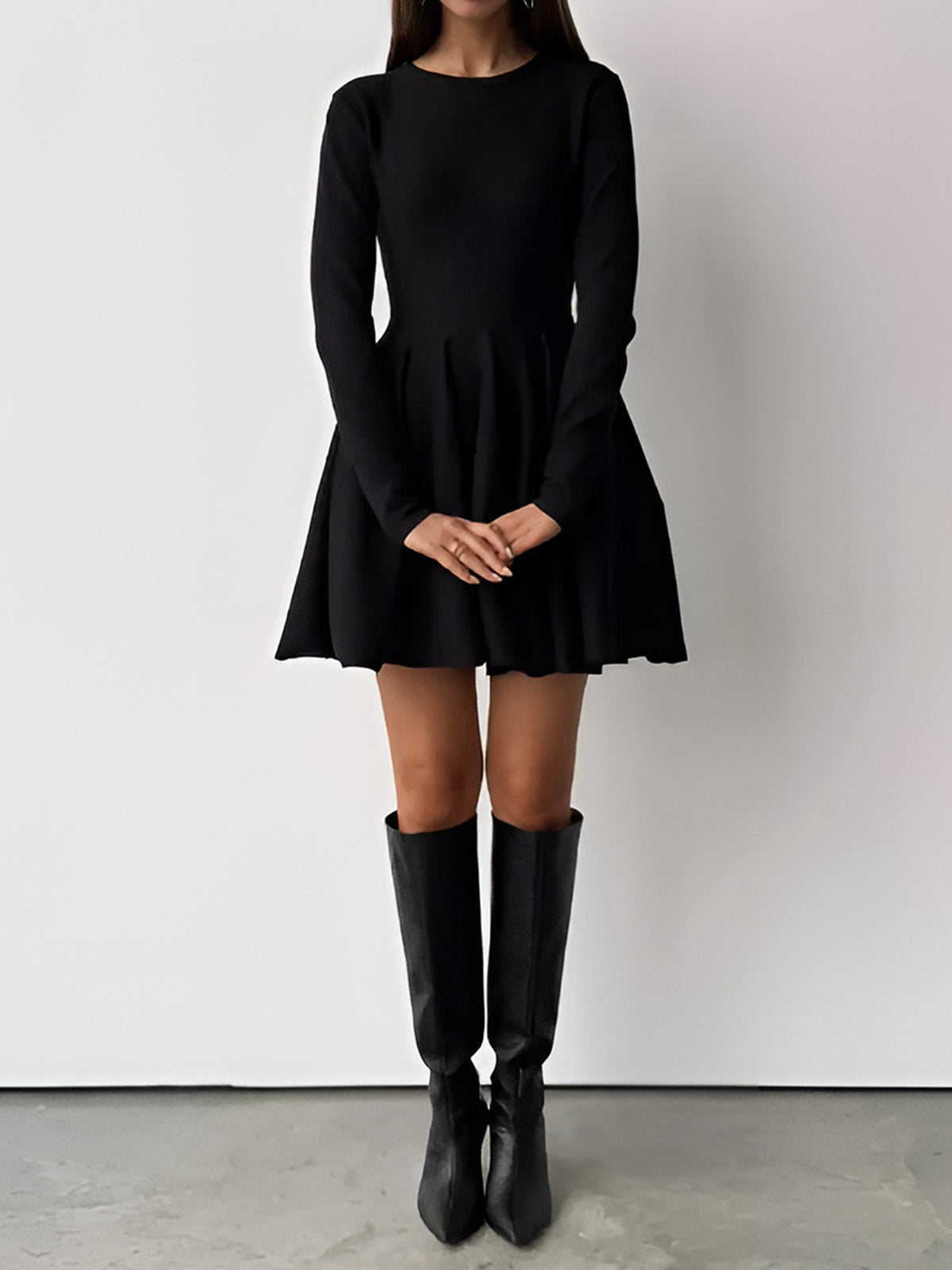 Evelyn | Dames Korte Jurk - Luxe Gebreid met Hoge Stretch 7