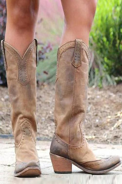 Cowboy Laarzen Vrouw Elegante Comfortabele Stijl