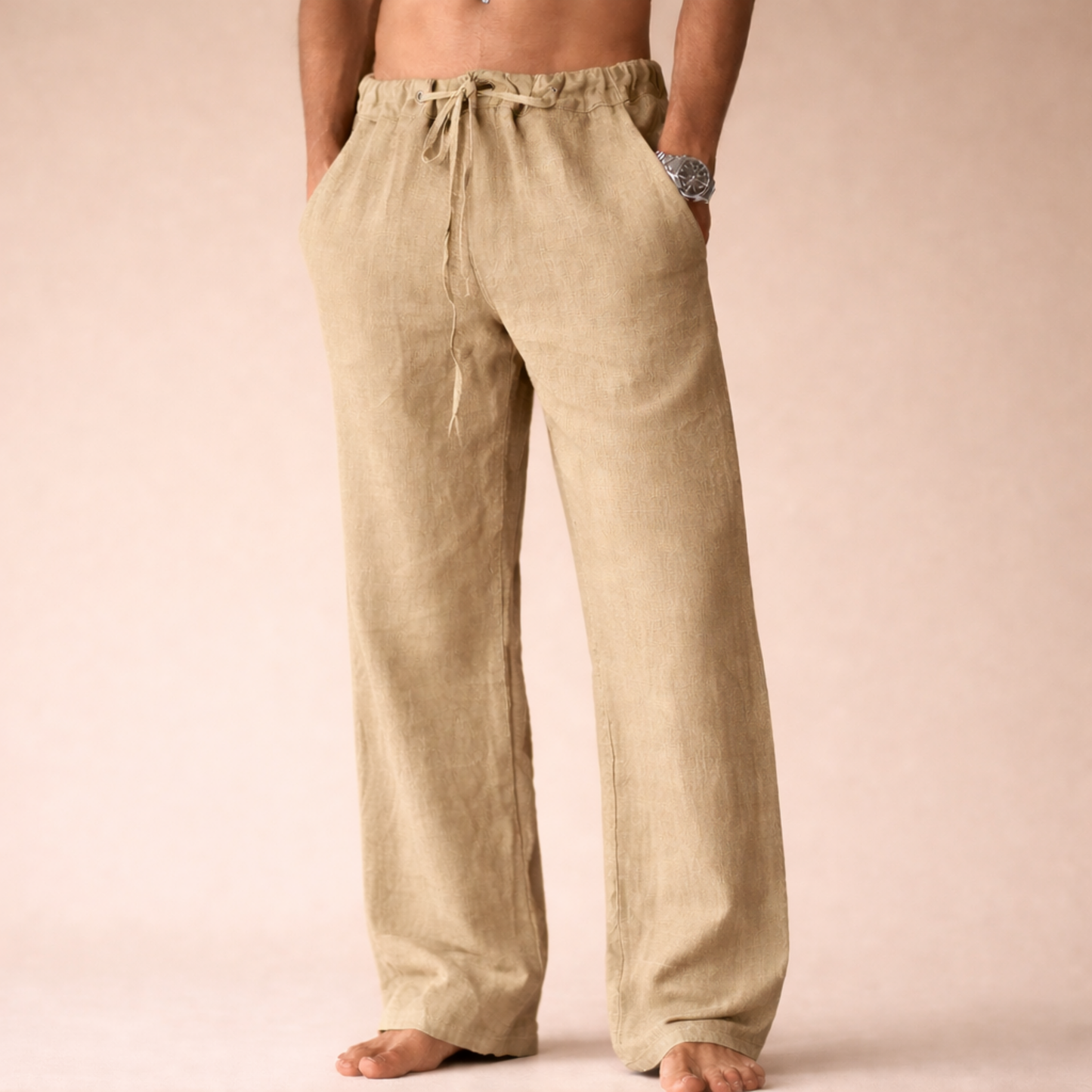 Lichte Linnen Broek voor Mannen Casual