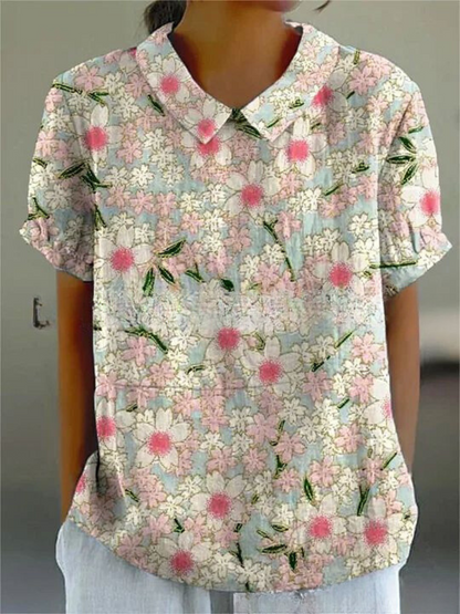 Bloemenjurk Vrouwelijke Floreale Zomerjurk Elegante Stijl