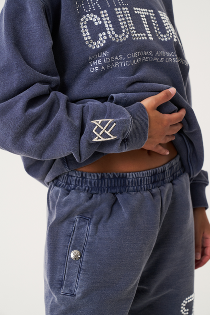 Unisex Hoodie Streetwear For The Culture Zwart