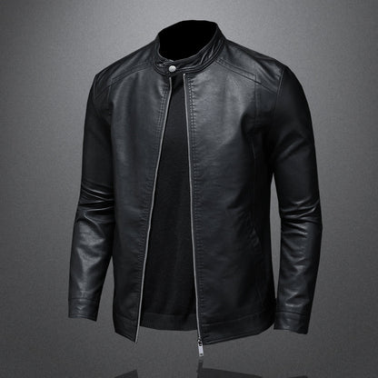Heren Leren Jas Slim Fit Design