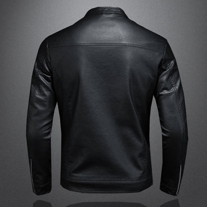 Heren Leren Jas Slim Fit Design