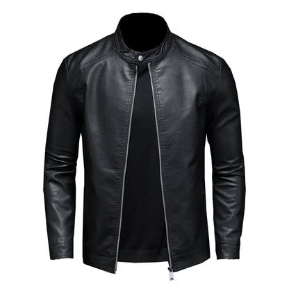 Heren Leren Jas Slim Fit Design