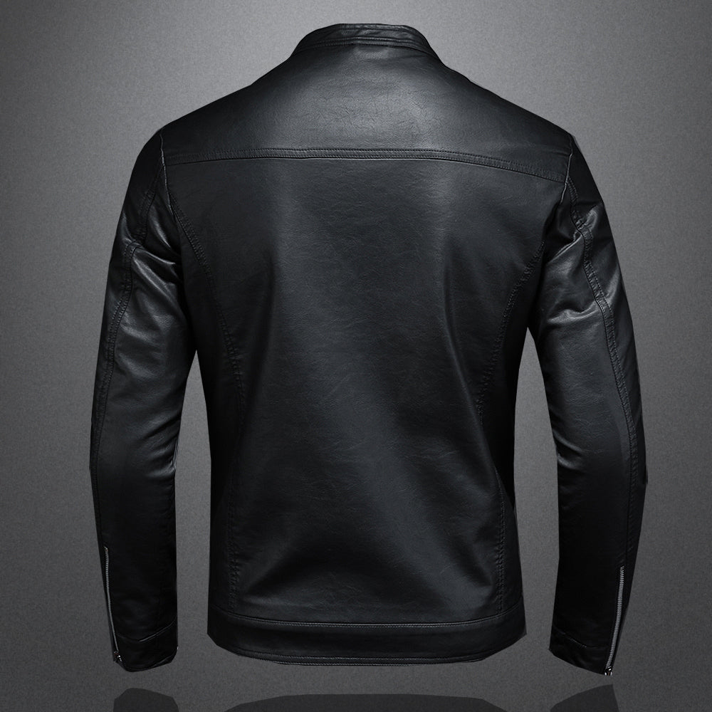Leren Motorjas Stijlvol Dan Anthony Model Dichtgebonden - StudioMarella