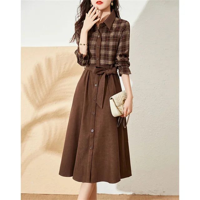 Franse Trenchcoat Jurk Elegant Kort Model - StudioMarella