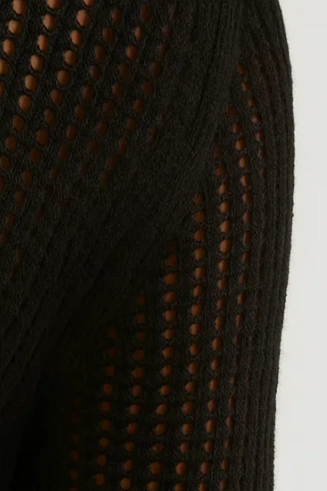 Lange Damesjurk Met Doorkijk Detail en Lange Mouwen Elegant