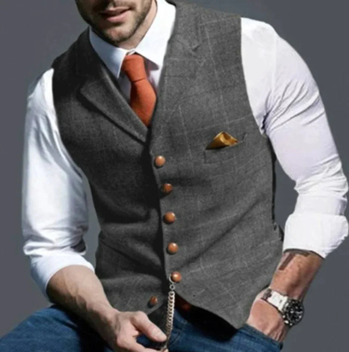 Geordy | Elegant mouwloos herenvest 1