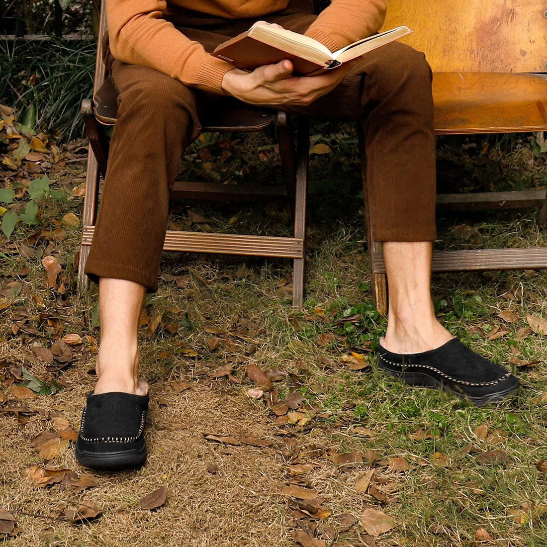 Heren Pantoffels Zachte Stof Modern Design