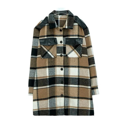 Geruite Blazer Dames | Stijlvolle Blazer Jas 1