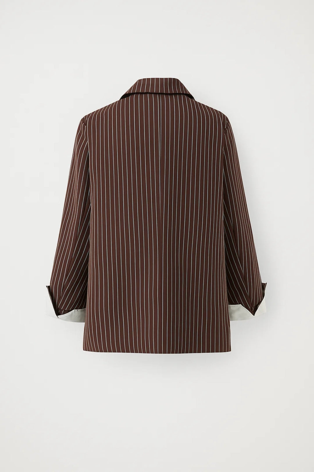 Dames Blazer Oversized Krijtstreep Klassieke Stijl