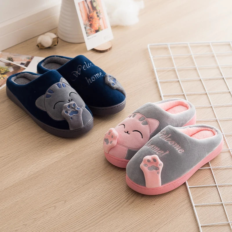 Katten Pantoffels voor Dames Zachte Warme Antislip