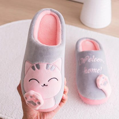 Katten Pantoffels voor Dames Zachte Warme Antislip