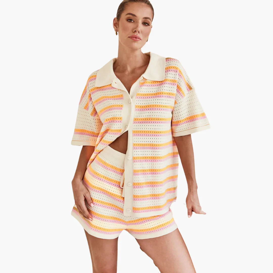 Dames Zomeroutfit Gehaakt 2-delige Set Lichtgewicht Ademend - StudioMarella