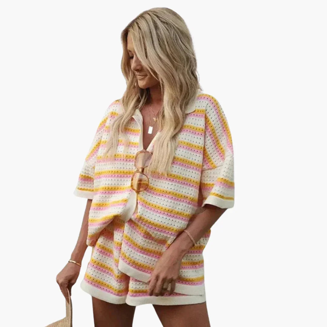 Gina Dames Zomeroutfit | Gehaakte 2-delige Set, Lichtgewicht en Ademend 3