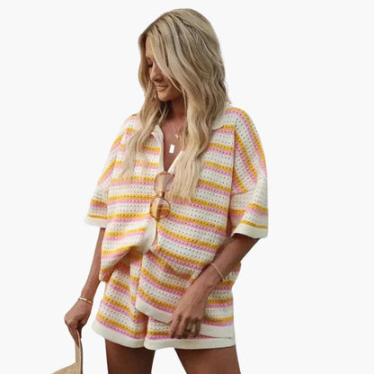 Gina Dames Zomeroutfit | Gehaakte 2-delige Set, Lichtgewicht en Ademend 3
