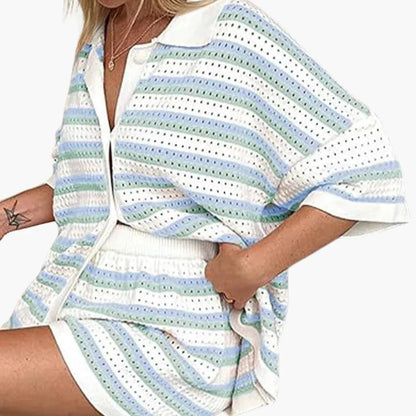 Gina Dames Zomeroutfit | Gehaakte 2-delige Set, Lichtgewicht en Ademend 4