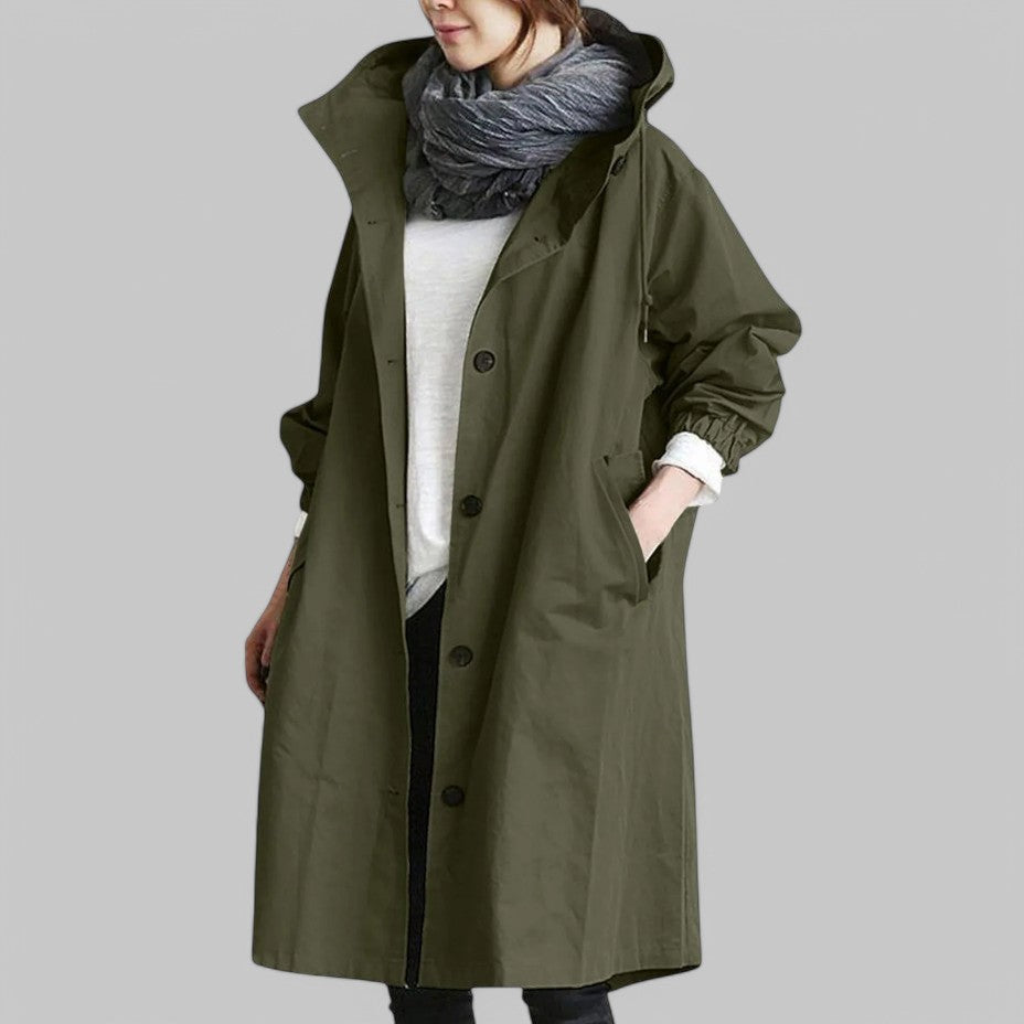Dames Trenchcoat Waterdicht Regenjas