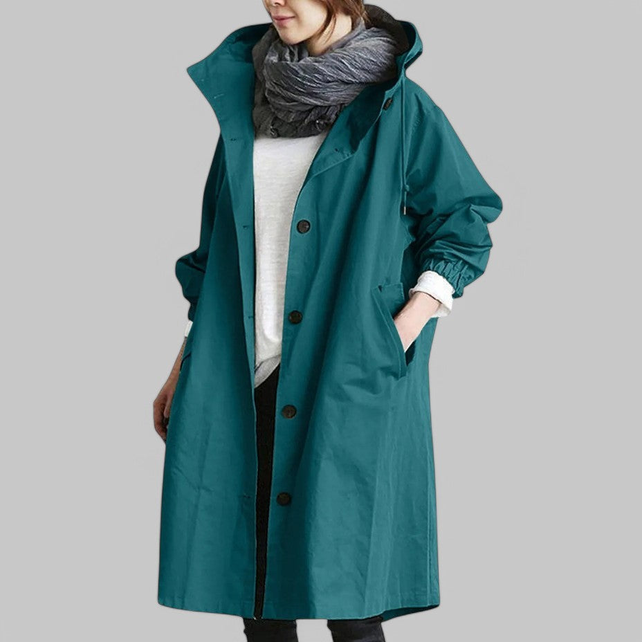 Dames Trenchcoat Waterdicht Regenjas