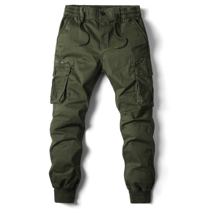 Joggingbroek Heren Comfortabele Cargo Broek Zwart