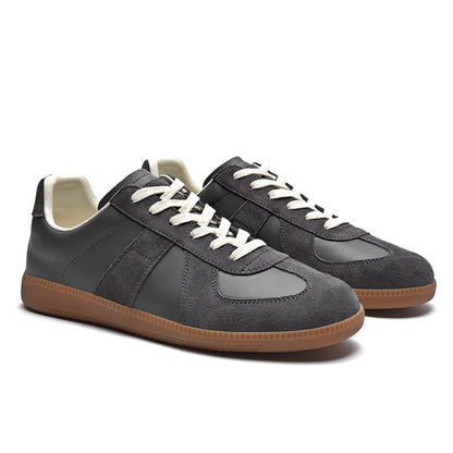 Heren Sneakers Low-Top met Veters en Stijlvolle Details