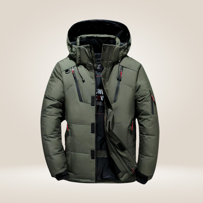 Warme Winterjas Comfortabel Design voor Heren