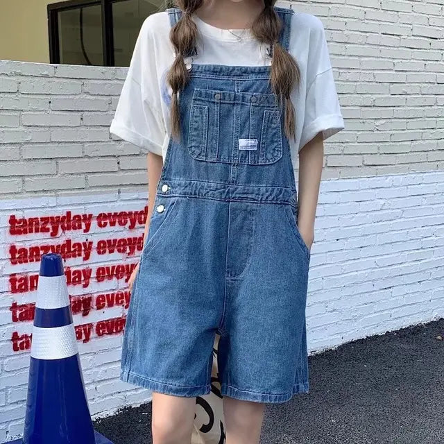 Vrouwen Jumpsuit Zomer Blauw Denim - StudioMarella