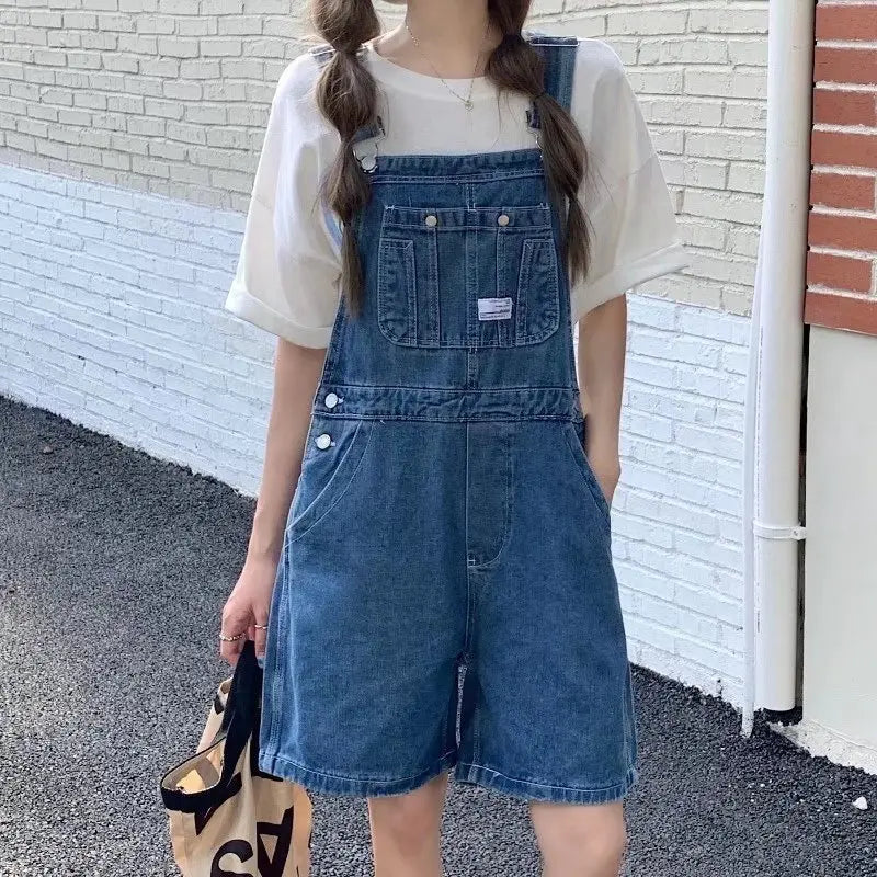 Vrouwen Jumpsuit Zomer Blauw Denim