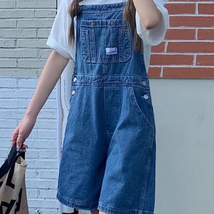Vrouwen Jumpsuit Zomer Blauw Denim