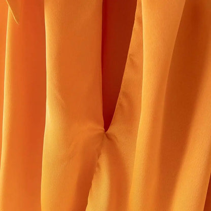 Dames Haltertop Oranje Kort Zomer Topje