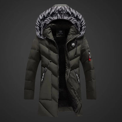 Heren Parka Warm en Waterdicht met Capuchon Bontkraag