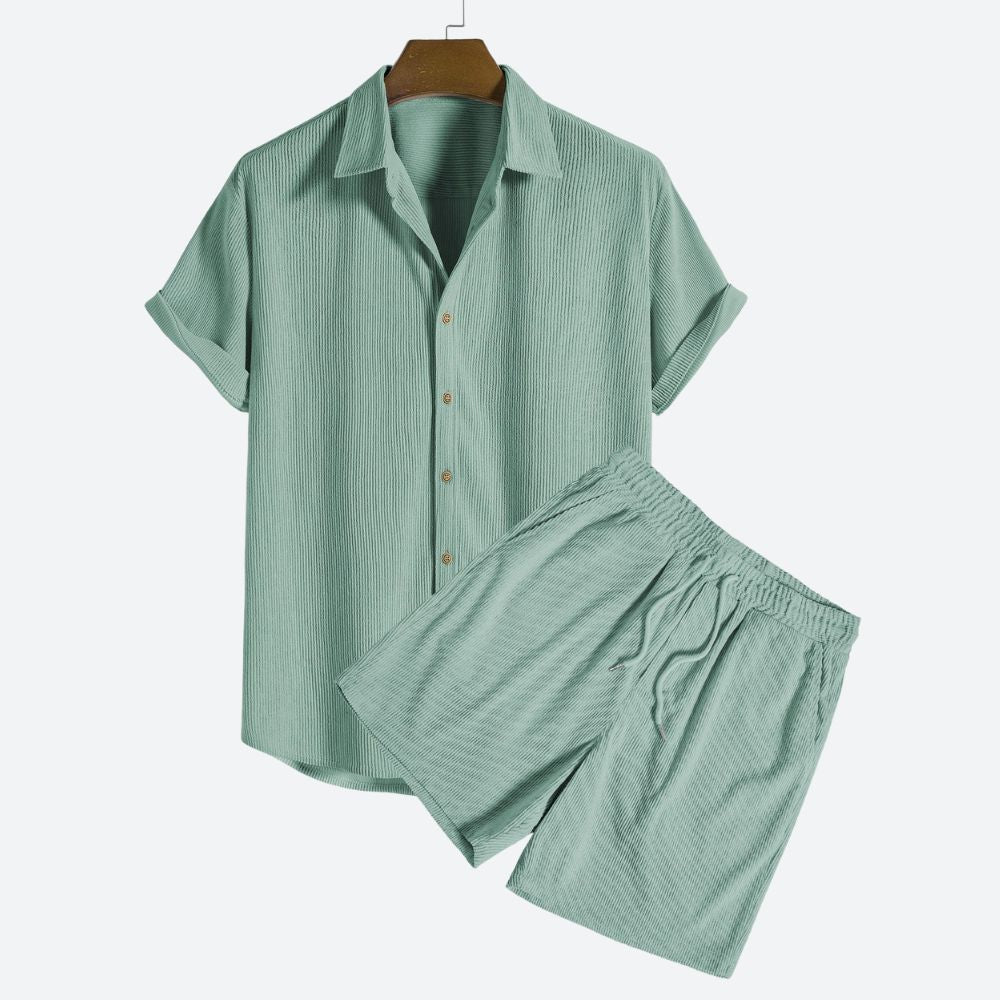 LEON | Heren Zomer Corduroy Outfit Set