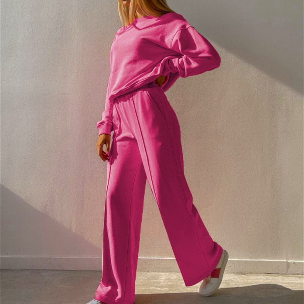 Dames Joggingset Zacht Comfortabel Jogbroek en Sweatshirt - StudioMarella