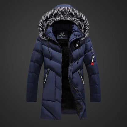 Heren Parka Warm en Waterdicht met Capuchon en Bontkraag