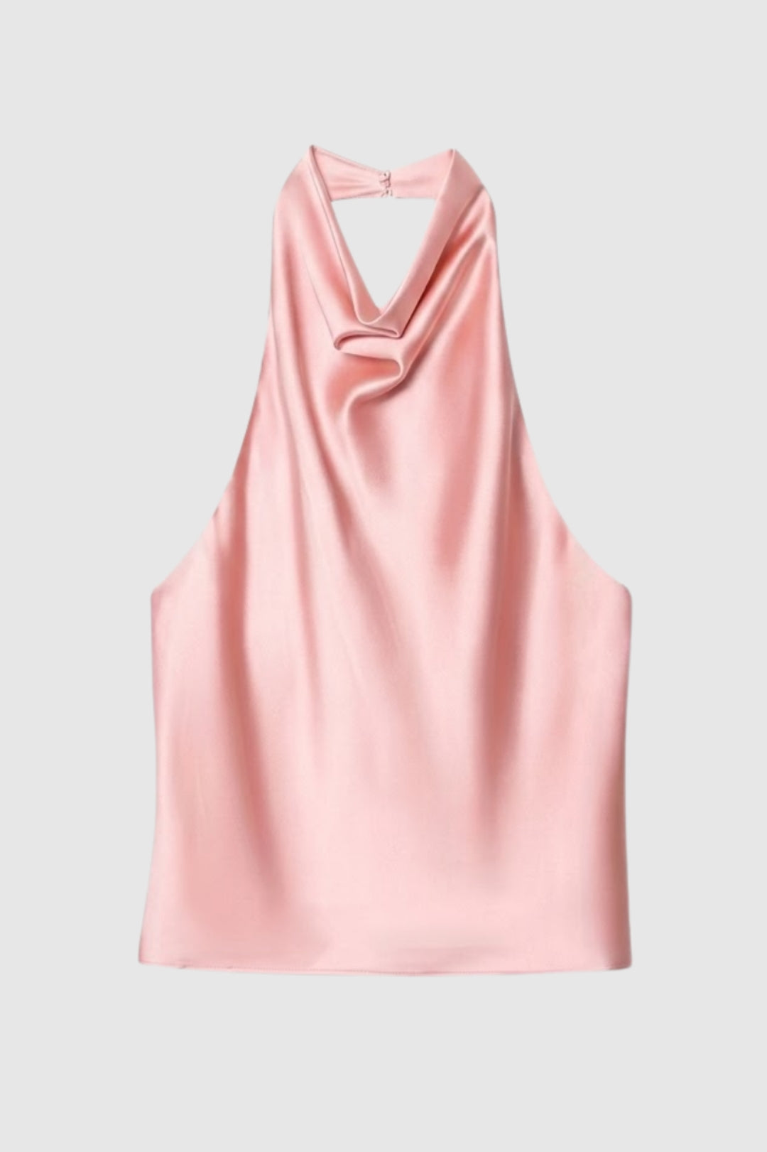 Dames Halter Top Glanzend Open Rug Elegant - StudioMarella