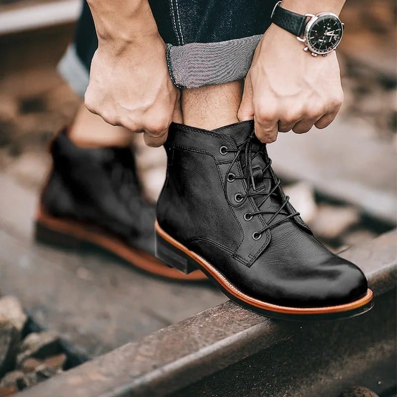 Heren Winterboots Warm en Comfortabel Retro Stijl - StudioMarella