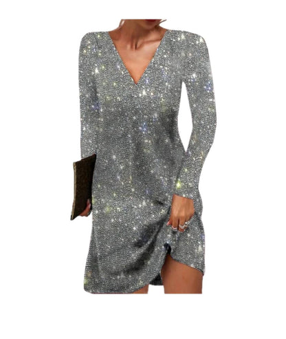 Cocktailjurk Met Pailletten Glitter Jurk Feestelijk - StudioMarella