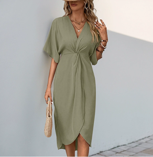 Harper Wikkeljurk V-hals Dames | Elegante Jurk voor Diverse Gelegenheden 1