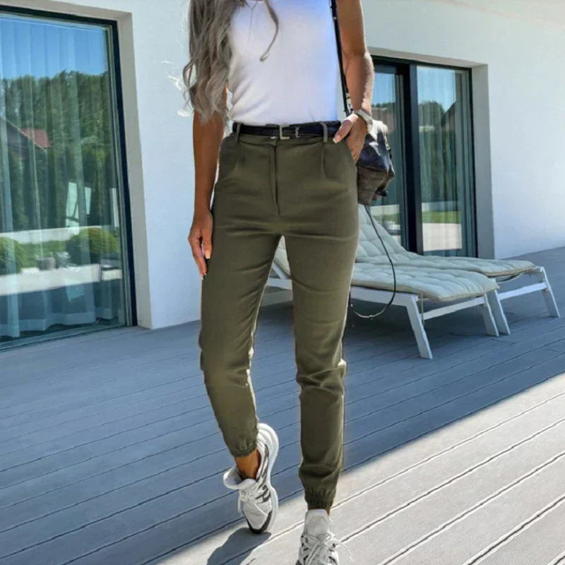 Vrouwelijke Chino Broek Slim Fit Klassiek Stijl - StudioMarella
