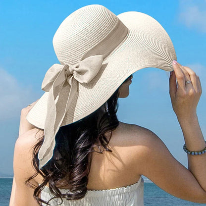 Vrouwen Panama Hoed met Bloem Elegant Design - StudioMarella