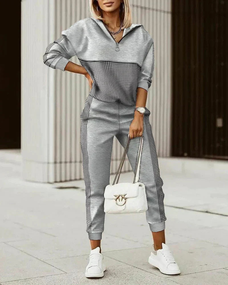 Dames Joggingpak Zacht - Monogram Co-ord Set Sportief