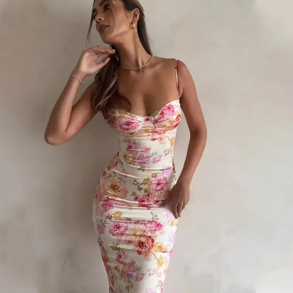 Heather Maxi Jurk | Elegante Lange Zomerjurk Dames met Kanten Rand 4
